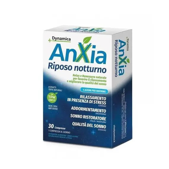 Anxia Riposo Notturno Integratore per Migliorare la Qualitã del Sonno 30 Compresse | Acquista Online su Farmaclick