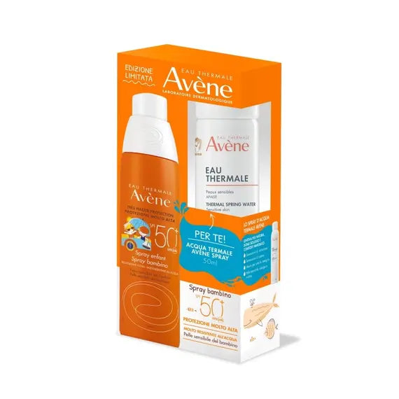 Avene Kit Spray Bambino Spf50+ 200 Ml + Eau Thermale Avene Spray 50 Ml | Acquista Online su Farmaclick