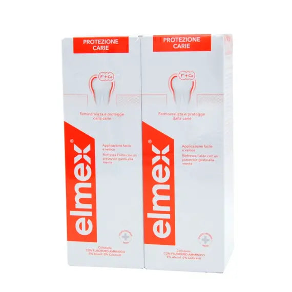 Elmex Protezione Carie Colluttorio con Floruro Amminico 2 X 400ml | Acquista Online su Farmaclick