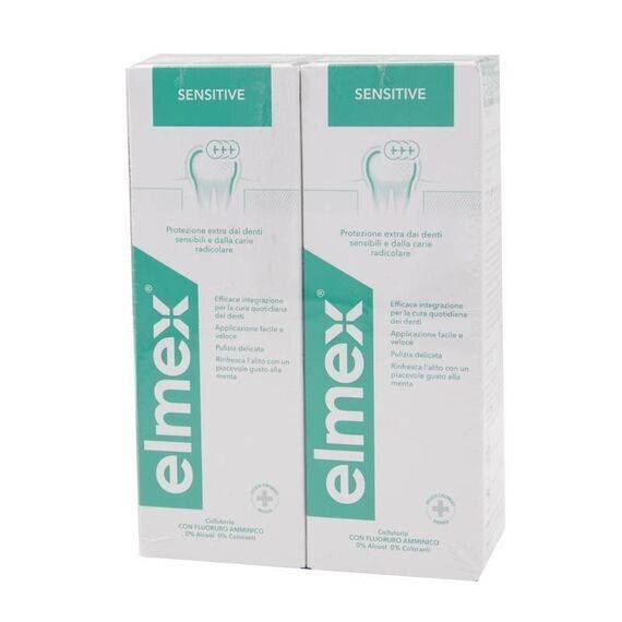 Elmex Sensitive Colluttorio per la Protezione Dai Denti Sensibili e Dalla Carie Radicolare 2 X 400ml | Acquista Online su Farmaclick