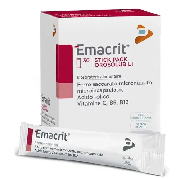 Emacrit Integratore Alimentare 30 Stick Orosolubili | Acquista Online su Farmaclick