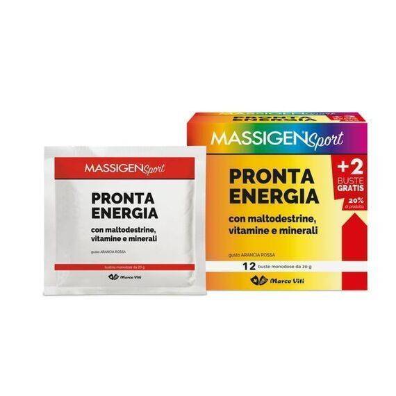 Massigen Viti Sport Pronta Energia Integratore Alimentare Energetico 12 Bustine | Acquista Online su Farmaclick