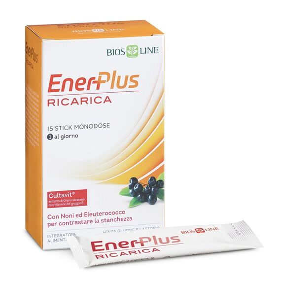 Bios Line Enerplus Ricarica Integratore per la Stanchezza 15 Stick | Acquista Online su Farmaclick
