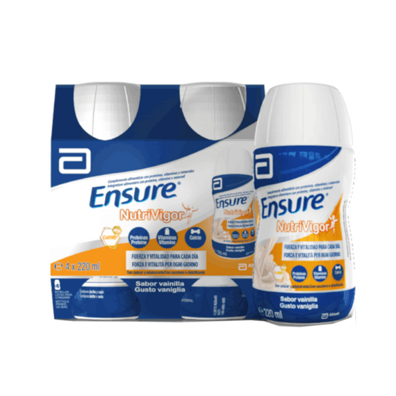 Abbott Ensure Nutrivigor Integratore Alimentare Proteico e Multivitaminico per Muscoli Ossa e Articolazioni Gusto Vaniglia 4x220ml | Acquista Online su Farmaclick