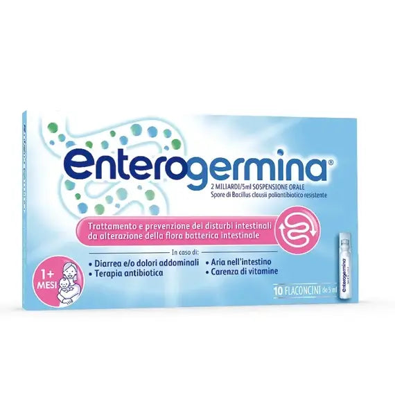 Enterogermina Soluzione Orale 10 Flaconcini 2 Miliardi/5ml | Acquista Online su Farmaclick