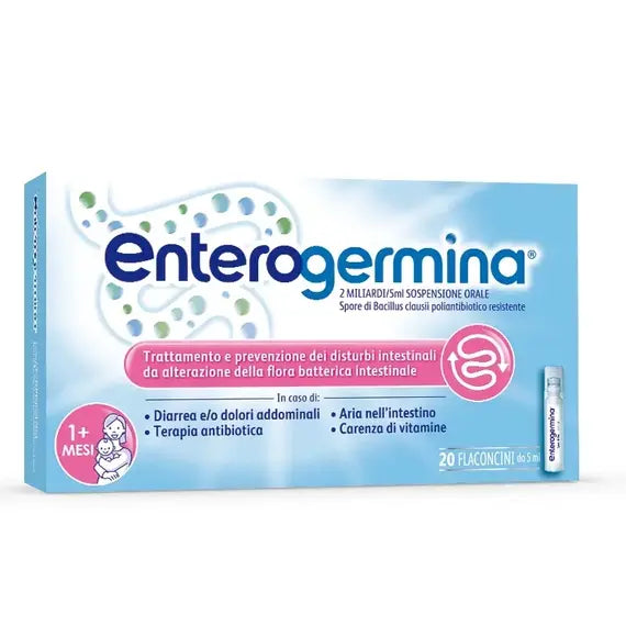 Enterogermina 2 Miliardi Soluzione Orale 20 Flaconcini | Acquista Online su Farmaclick