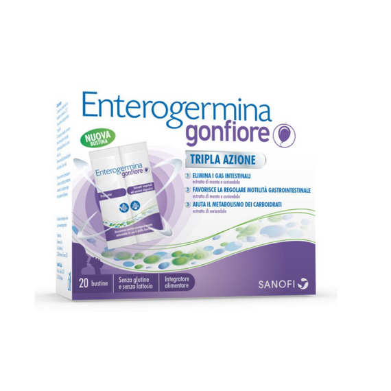 Enterogermina Gonfiore Integratore per il Gonfiore Addominale 20 Bustine | Acquista Online su Farmaclick