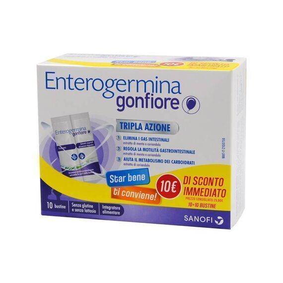Enterogermina Gonfiore Integratore Alimentare 10+10 Bustine | Acquista Online su Farmaclick