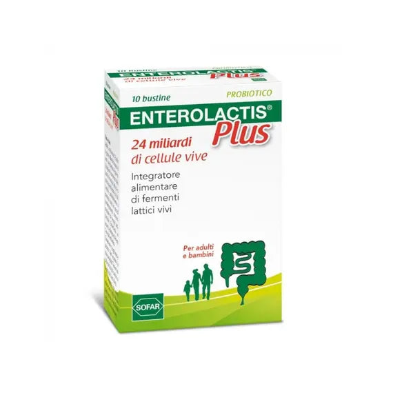 Enterolactis Plus Integratore di Fermenti Lattici Vivi 10 Bustine | Acquista Online su Farmaclick