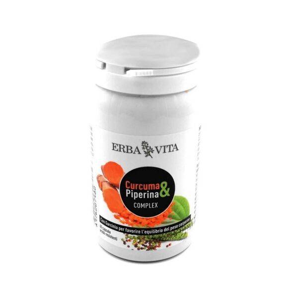 Curcuma e Piperina Complex Integratore Alimentare per il Controllo del Peso Corporeo 60 Capsule | Acquista Online su Farmaclick