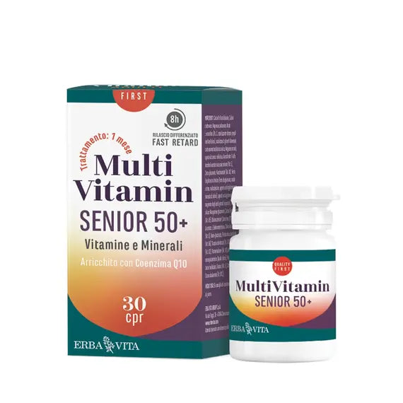 Erbavita Multi Vitamin Senior 50+ 30 Compresse | Acquista Online su Farmaclick