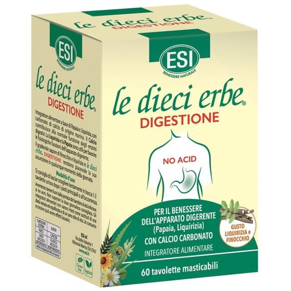Esi le Dieci Erbe Digestione N/ac 60 Tavolette | Acquista Online su Farmaclick