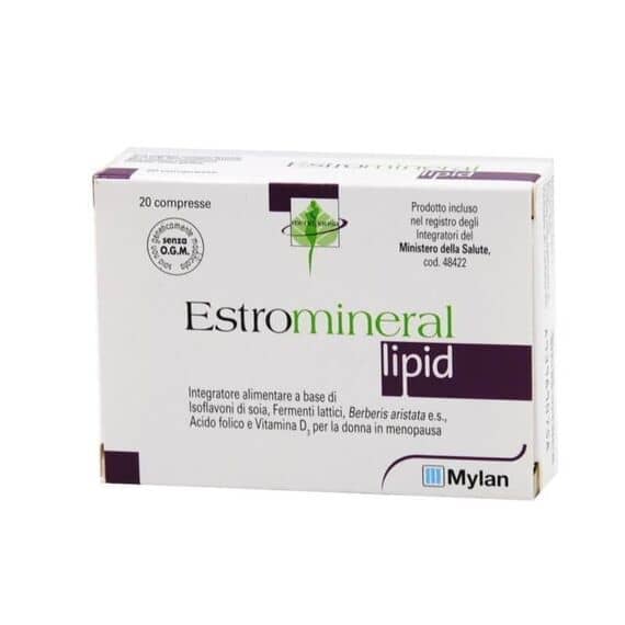 Estromineral Lipid Integratore Alimentare per la Menopausa 20 Compresse | Acquista Online su Farmaclick