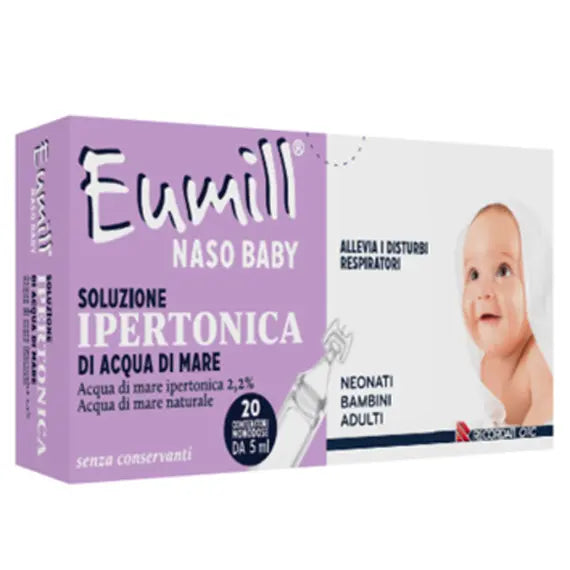 Eumill Naso Baby Soluzione Ipertonica 20 Flaconcini Monodose 5 Ml | Acquista Online su Farmaclick