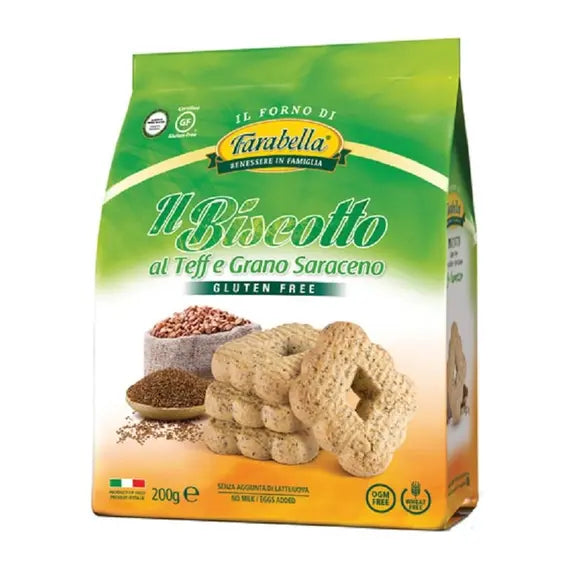 Farabella il Biscotto Teff e Grano Saraceno 200 G | Acquista Online su Farmaclick