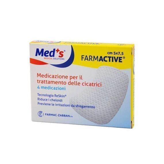 Med+s Farmactive Medicazione per il Trattamento delle Cicatrici 4 Medicazioni 5 X 7,5 Cm | Acquista Online su Farmaclick