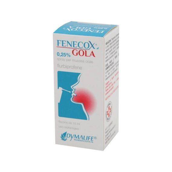 Fenecox Gola Spray Allo 0,25% di Flurbiprofene 15ml | Acquista Online su Farmaclick