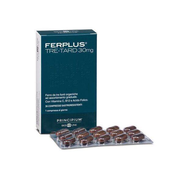 Biosline Principium Ferplus Tre-tard 30mg Integratore di Ferro 30 Compresse | Acquista Online su Farmaclick