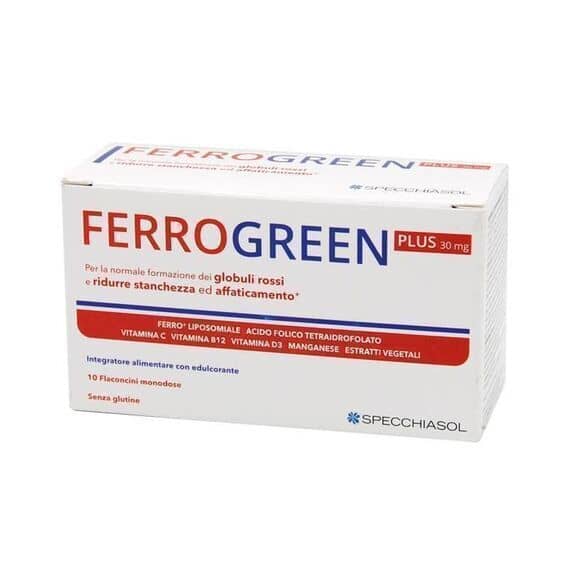 Ferrogreen Plus Integratore di Ferro 10 Flaconcini | Acquista Online su Farmaclick