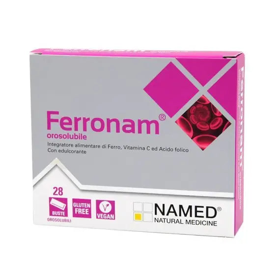 Named Ferronam Integratore di Ferro 28 Bustine Orosolubili | Acquista Online su Farmaclick