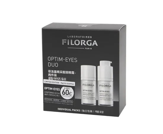 Filorga Optim Eyes Duo Contorno Occhi Anti Fatica 3 In 1 Edizione Limitata Pacco Doppio 2X150 Ml