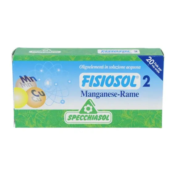 Fisiosol 2 - Oligoelementi Puri - Manganese Rame Mn Cu 20 Fiale 2ml | Acquista Online su Farmaclick