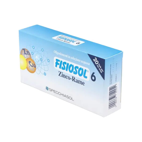 Fisiosol 6 Zn Cu 20 Fiale | Acquista Online su Farmaclick