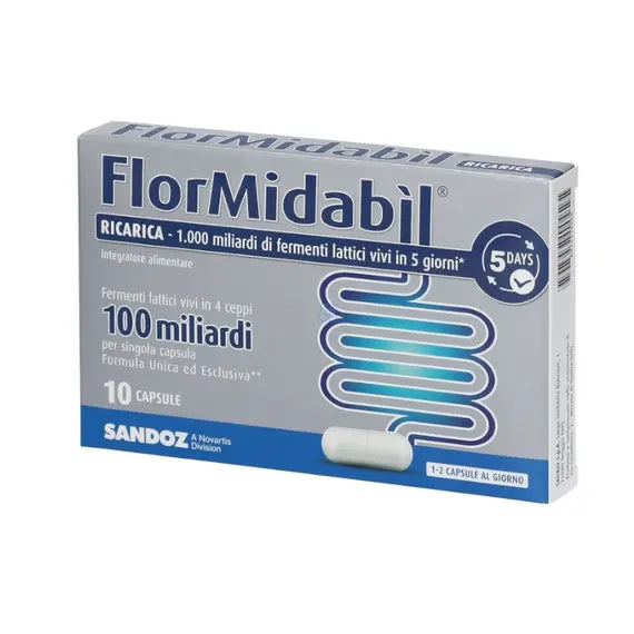Flormidabil Ricarica Integratore di Fermenti Lattici 100 Miliardi 10 Capsule | Acquista Online su Farmaclick