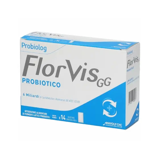 Florvis Gg 14 Bustine Integratore Alimentare Probiotico di Fermenti Lattici Vivi | Acquista Online su Farmaclick