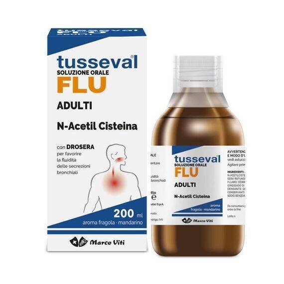 Tusseval Flu Marco Viti Soluzione Orale Adulti Integratore per le Vie Respiratorie 200 Ml | Acquista Online su Farmaclick