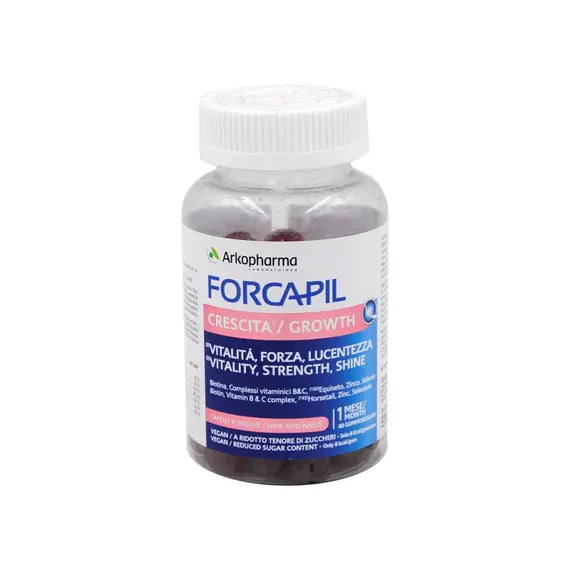 Forcapil Crescita Capelli e Unghie 60 Gommose | Acquista Online su Farmaclick