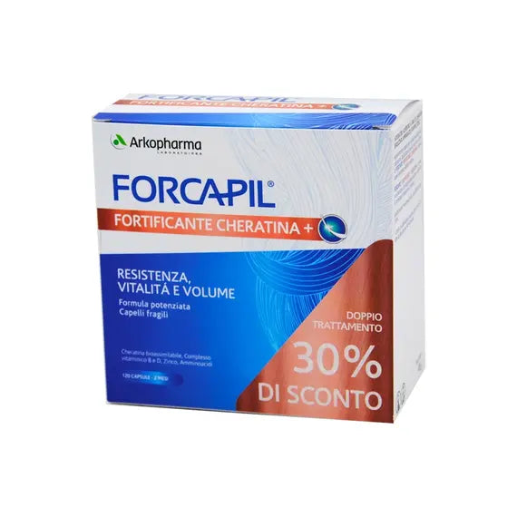 Forcapil Fortificante Cheratina Capelli Fragili 120 Capsule | Acquista Online su Farmaclick