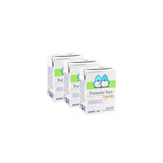 Dicofarm Formulat Soya Liquido Latte per Neonati 3 Bricks 200 Ml | Acquista Online su Farmaclick