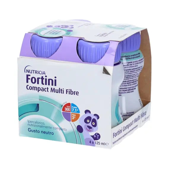 Danone Fortini Compact Multi Fibre Neutro 4x 125 Ml | Acquista Online su Farmaclick