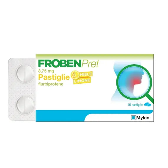 Frobenpret Pastiglie Mal di Gola a Base Flurbiprofene Gusto Miele Limone | Acquista Online su Farmaclick