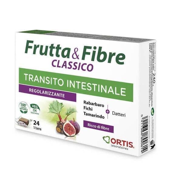 Ortis Frutta e Fibre Classico per il Transito Intestinale Regolarizzante 24 Cubetti | Acquista Online su Farmaclick