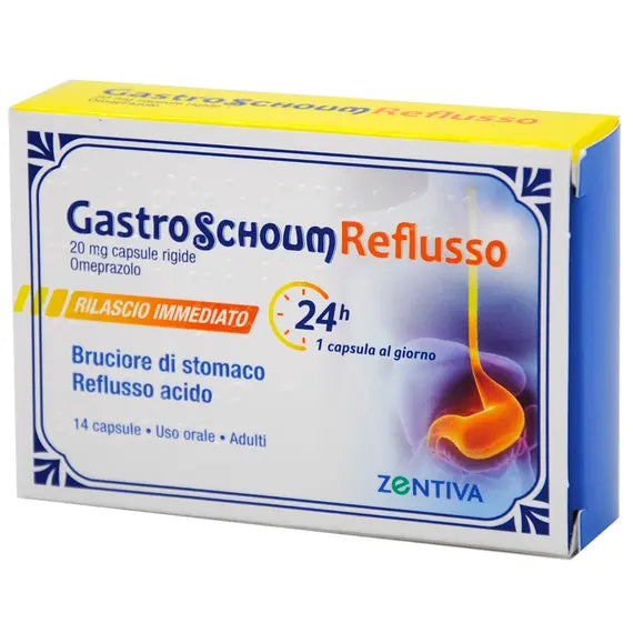 Gastroschoum Reflusso 20 mg 14 Capsule Rigide