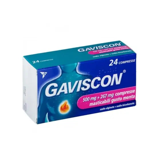 Gaviscon 24 Compresse Masticabili Gusto Menta | Acquista Online su Farmaclick