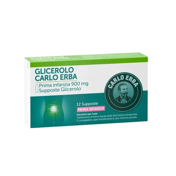Carlo Erba Glicerolo Prima Infanzia 900 Mg 12 Supposte | Acquista Online su Farmaclick