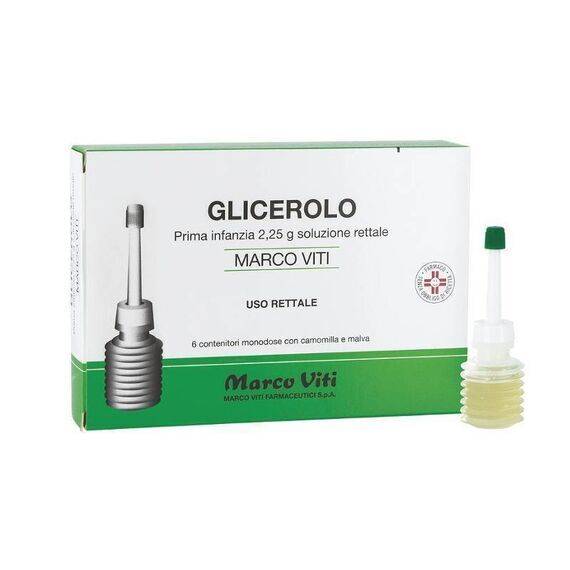 Glicerolo Prima Infanzia Soluzione Rettale Marco Viti 6 Contenitori Monodose 2.25g | Acquista Online su Farmaclick