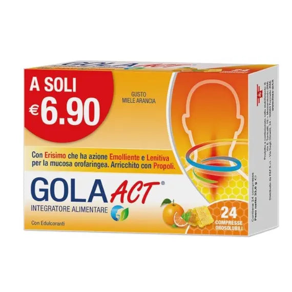 Gola Act Miele Arancia 24 Compresse Orosolubili | Acquista Online su Farmaclick