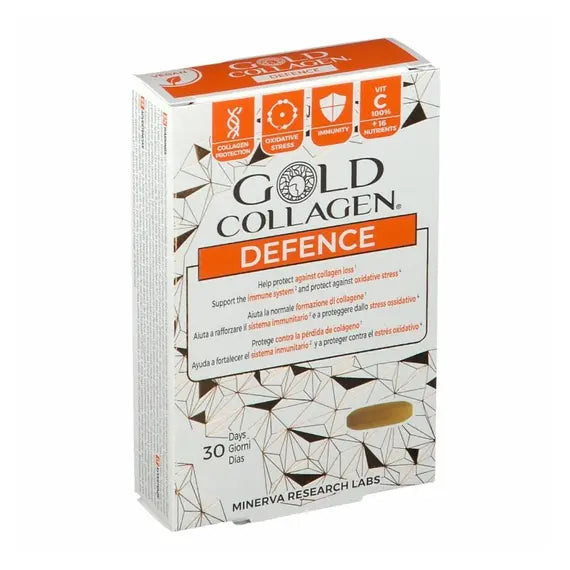 Gold Collagen Defence Integratore per il Sistema Immunitario, Pelle, Unghie e Capelli 30 Compresse | Acquista Online su Farmaclick