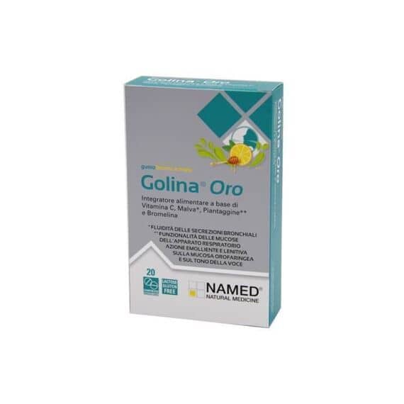 Named Golina Oro Integratore per le Vie Respiratorie 20 Compresse Limone e Miele | Acquista Online su Farmaclick