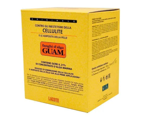 Guam Fanghi Alga Guam Contro Gli Inestetismi Della Cellulite Vaso Da 1000 G + 2 Bustine Da 12 Ml