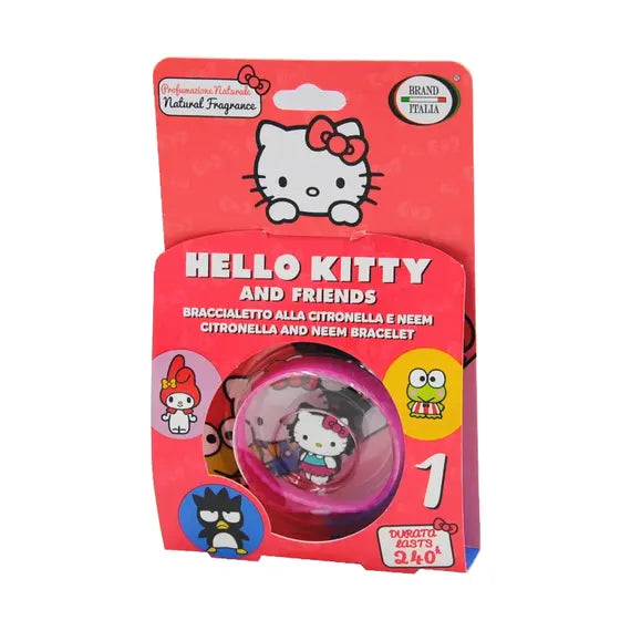 Braccialetto Antizanzare Citronella Neem Hello Kitty And Friends | Acquista Online su Farmaclick