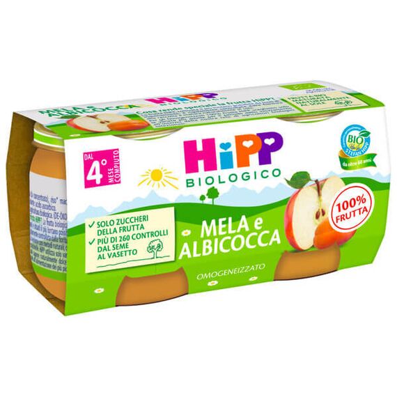 Hipp Omogeneizzato Albicocca e Mela 2x80 Gr | Acquista Online su Farmaclick