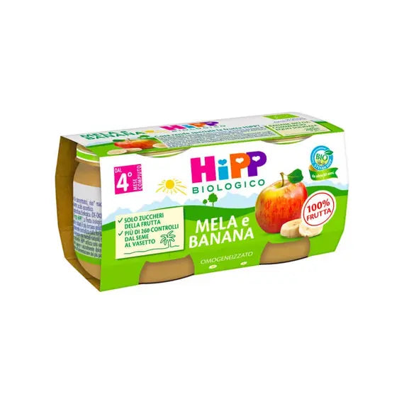 Hipp Bio Merenda Frutta Mela e Banana 2x80 Gr | Acquista Online su Farmaclick