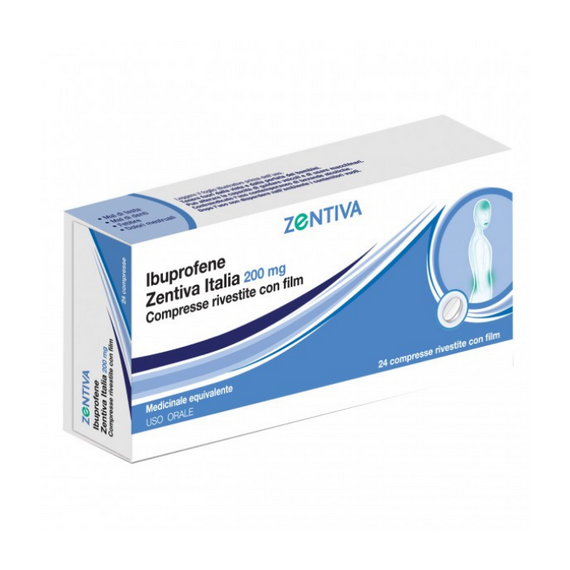 Zentiva Ibuprofene 24 Compresse Rivestite 200 Mg | Acquista Online su Farmaclick