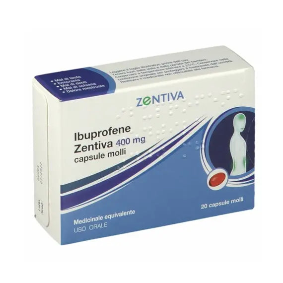 Ibuprofene Zentiva 400 Mg 20 Capsule Molli | Acquista Online su Farmaclick