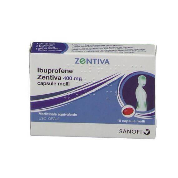 Ibuprofene Zentiva 400 Mg 10 Capsule Molli | Acquista Online su Farmaclick